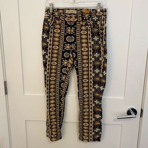 Pilcro and the Letterpress patterned pants